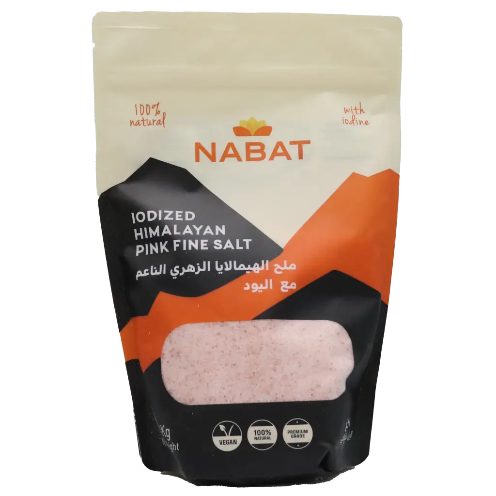 Iodized Nabat Himalayan Pink Fine Salt 1kg